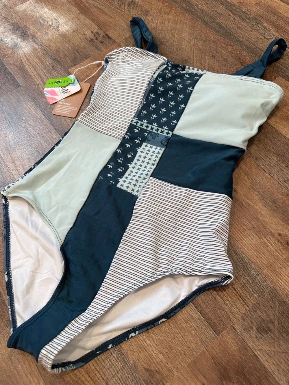 Nani Woman’s One piece Denim patchwork one Swimwear - Picture 3 of 12